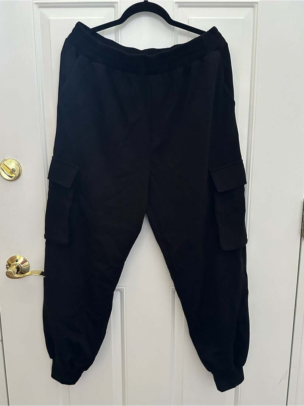 White Birch Black Cargo Jogger Pants - Casual Utility Style